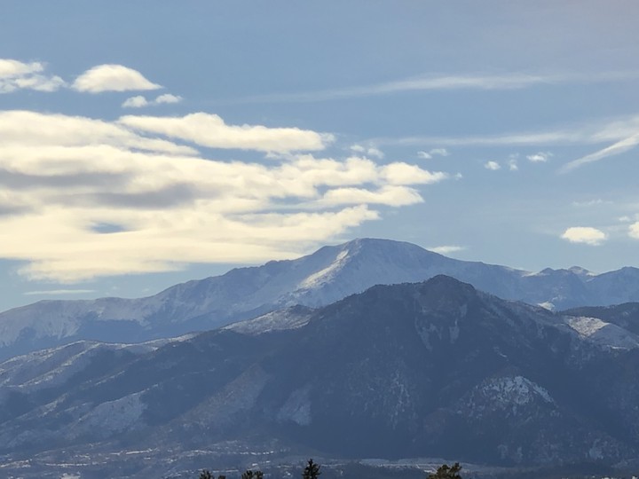 light on pikes peak