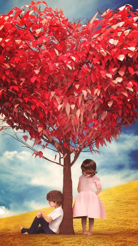 red love tree