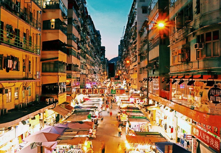 A street in Mong Kok