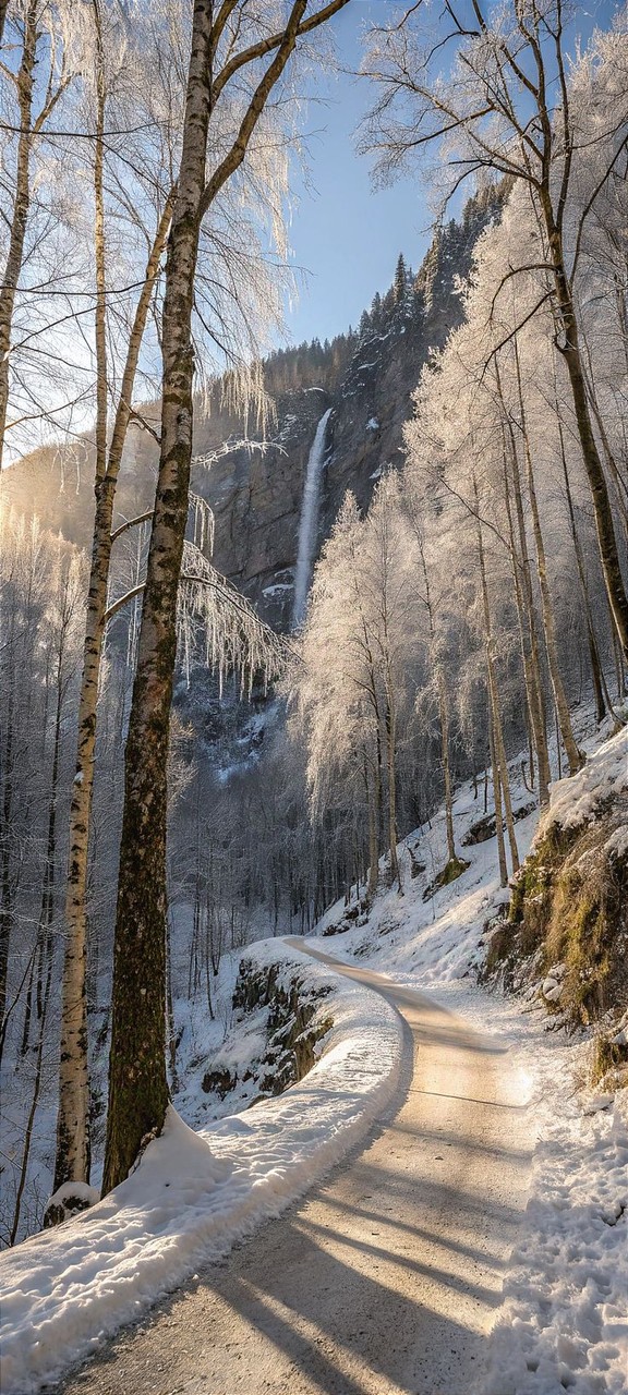 tapety forest, freezing