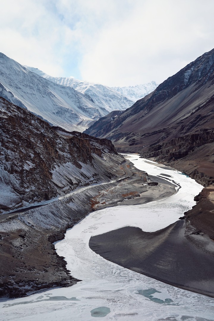 frozen river