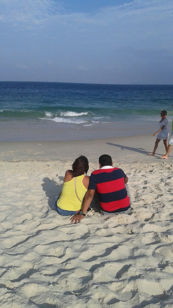 Nós na praia