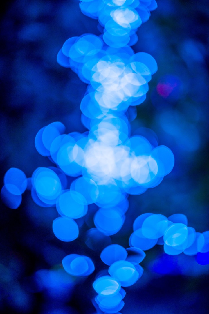 Glare Circles Blue