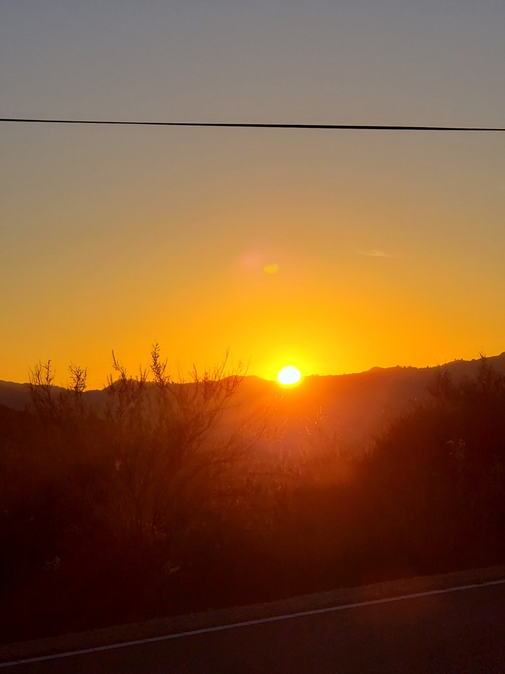 un hermoso atardecer