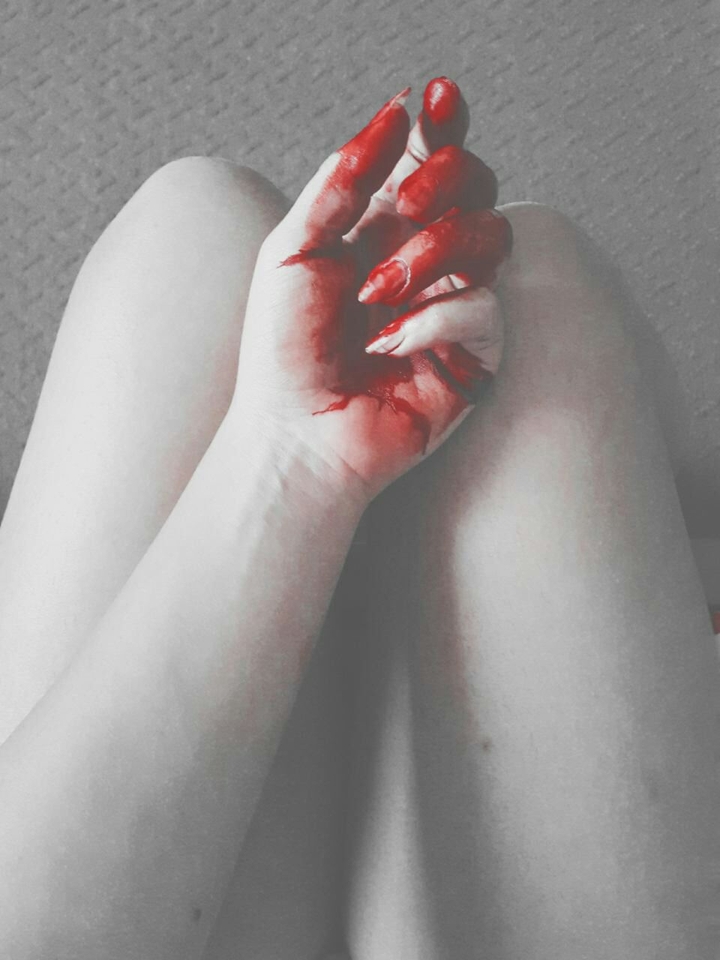 #blood #hand#sad