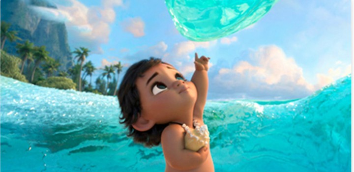 Toddler Moana fascinated with the Ocean
