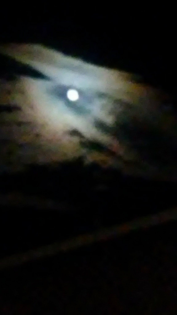 moon in the clouds