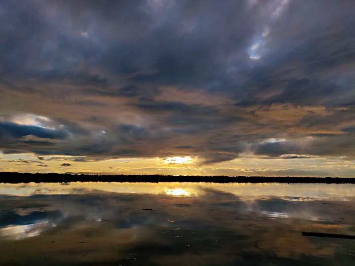 New Year's sunset