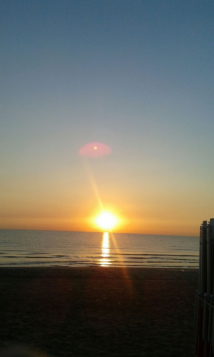 Sunrise in the sea