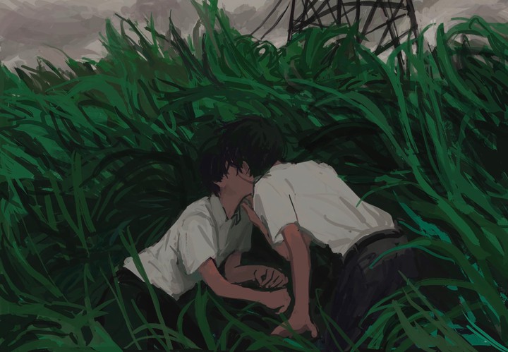 kiss in the tall grass
