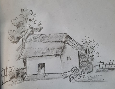cottage, 繪畫桌布