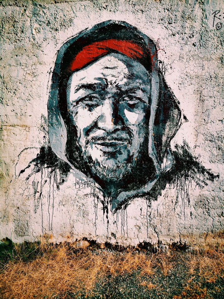old man wall