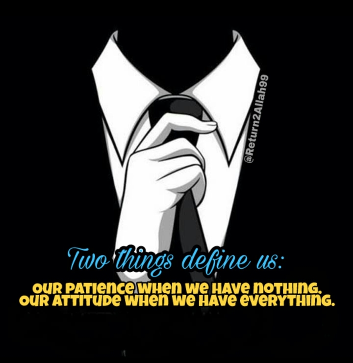 Patience vs. Attitude