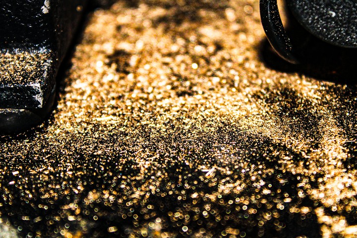 golden shavings