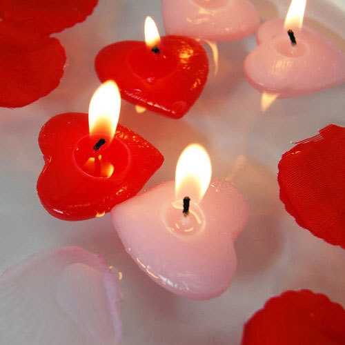heart candles