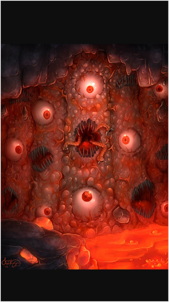 boss do inferno parede de carne