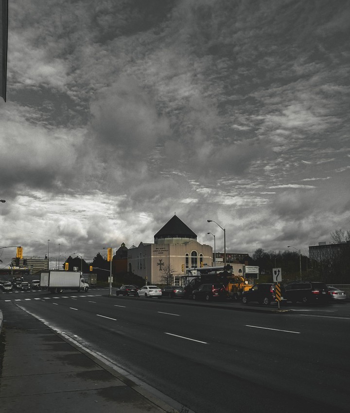Church and road
