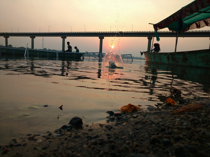 Narmada river India