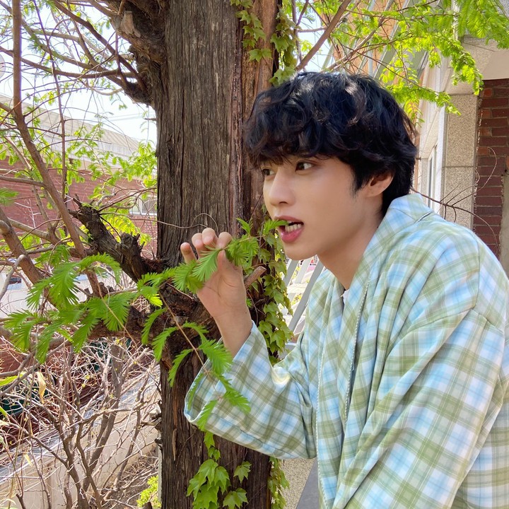 sunwoo eating plants