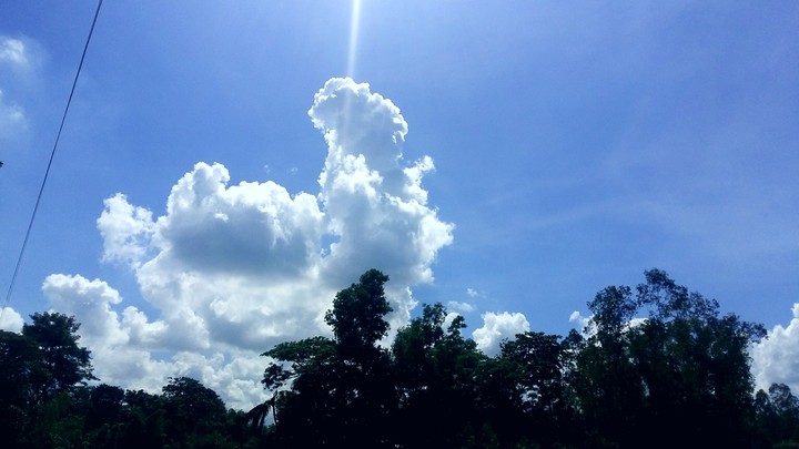 White clouds