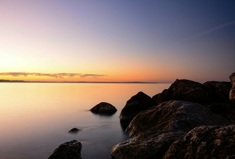 шпалери sunset, horizon