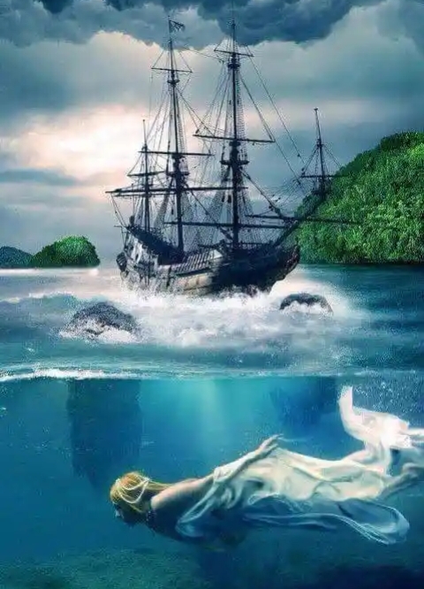 ship on water