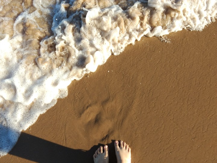 Somewhere on the edge of the beach