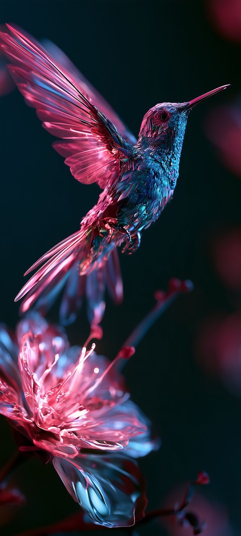 sfondi petal, hummingbird