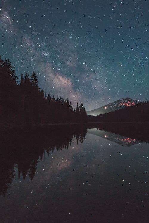 starry night mountain