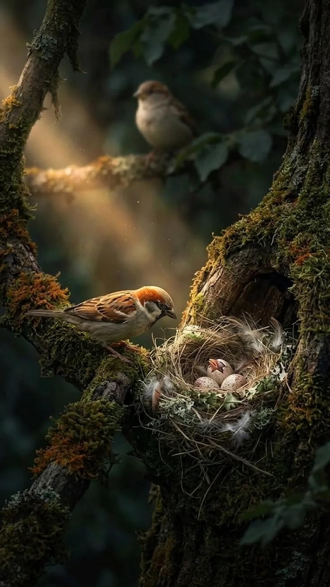 רקעים sparrow, bird