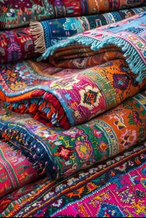 Red, Textile, Orange