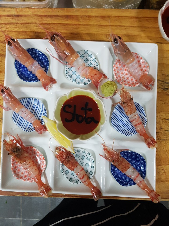 shrimp sasimi