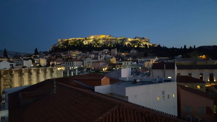 acropolis by night