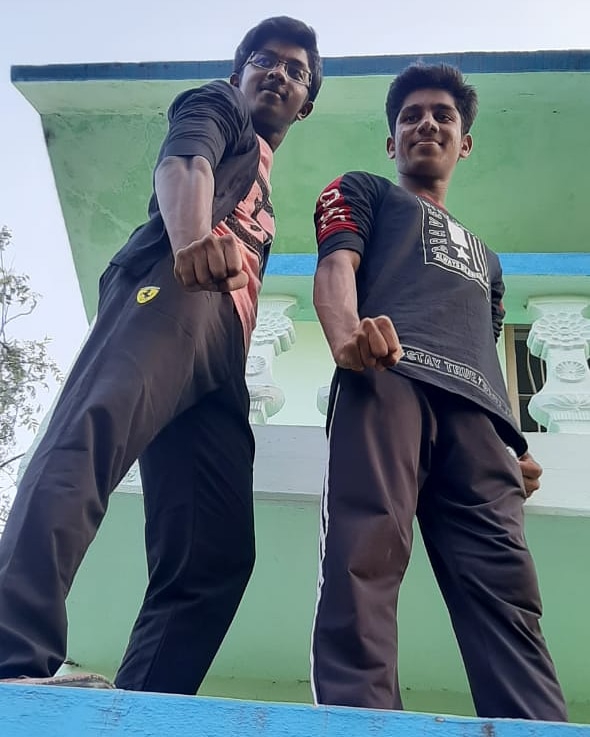 with my bro