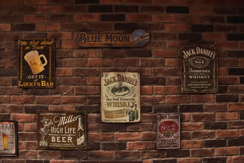 liquor display