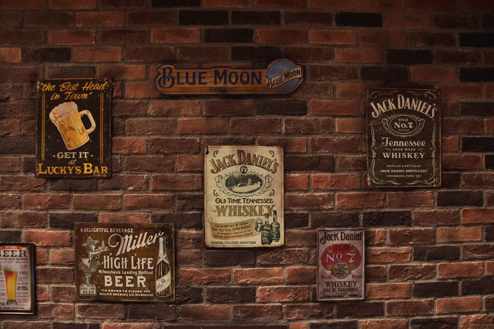 liquor display