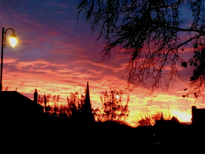 sunset north east England Nov 1st