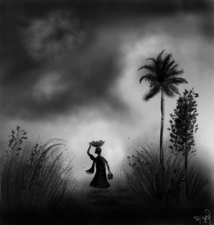 Black and white