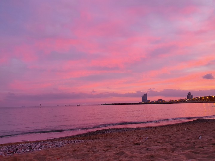 sunset Barcelona
