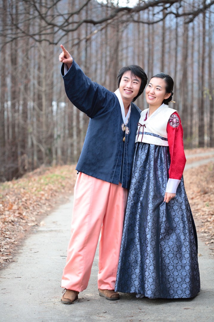 Couple in Korean Dress II