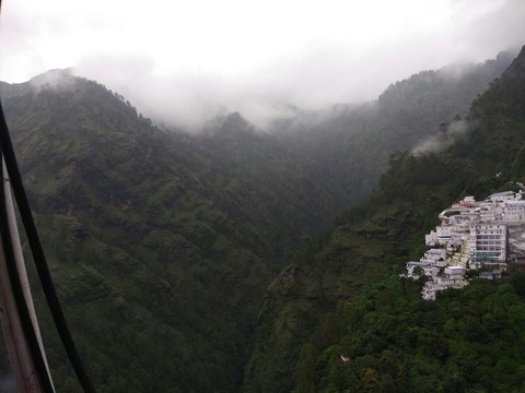 Vaishno Devi Bhawan in Trikoot Mountains