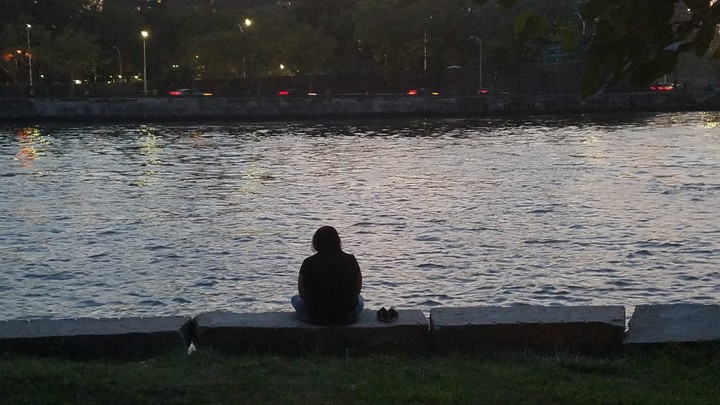 alone at the river