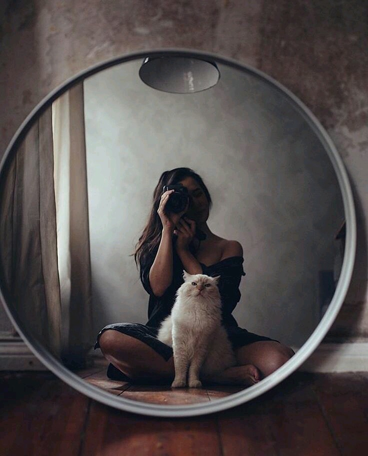 ❤...Girl & Her Cat...❤