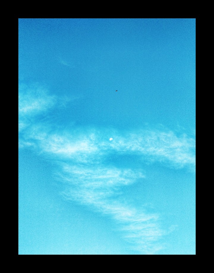 sky touches  the moon