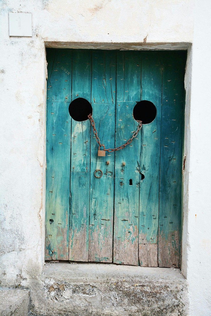 the door