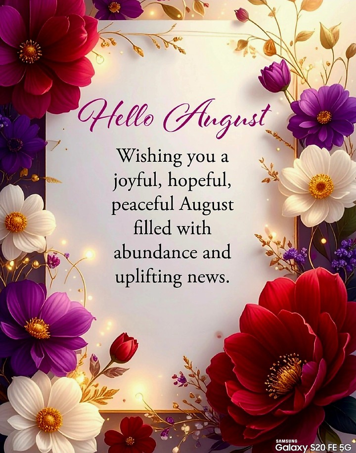 Y❤️ Welcome August