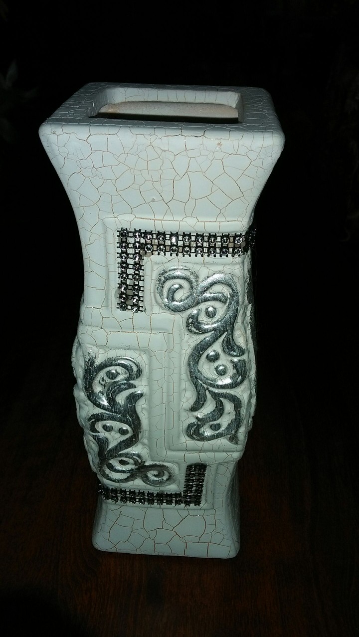white vase