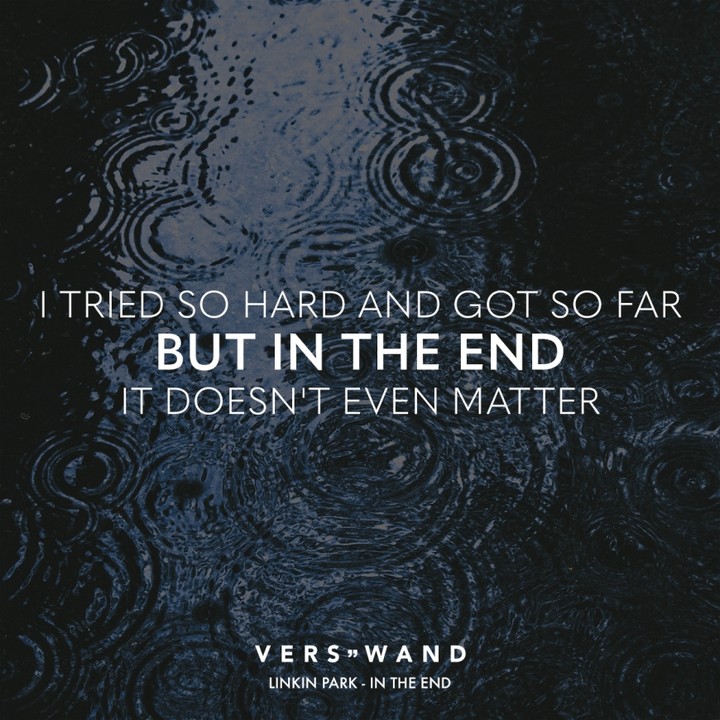 In the end