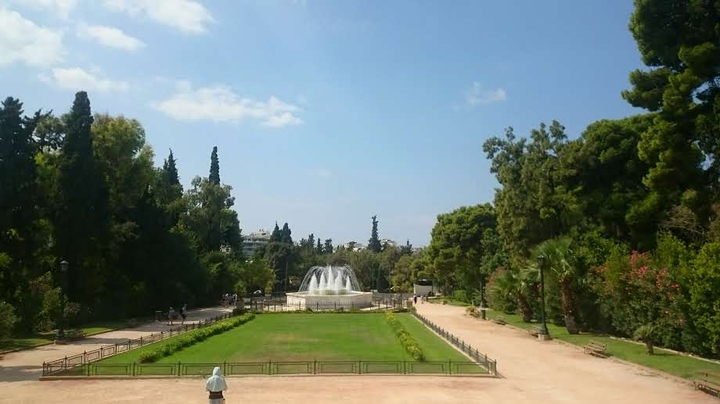 ZAPPEIO SQUARE, ATHENS GREECE, AUGUST 2019