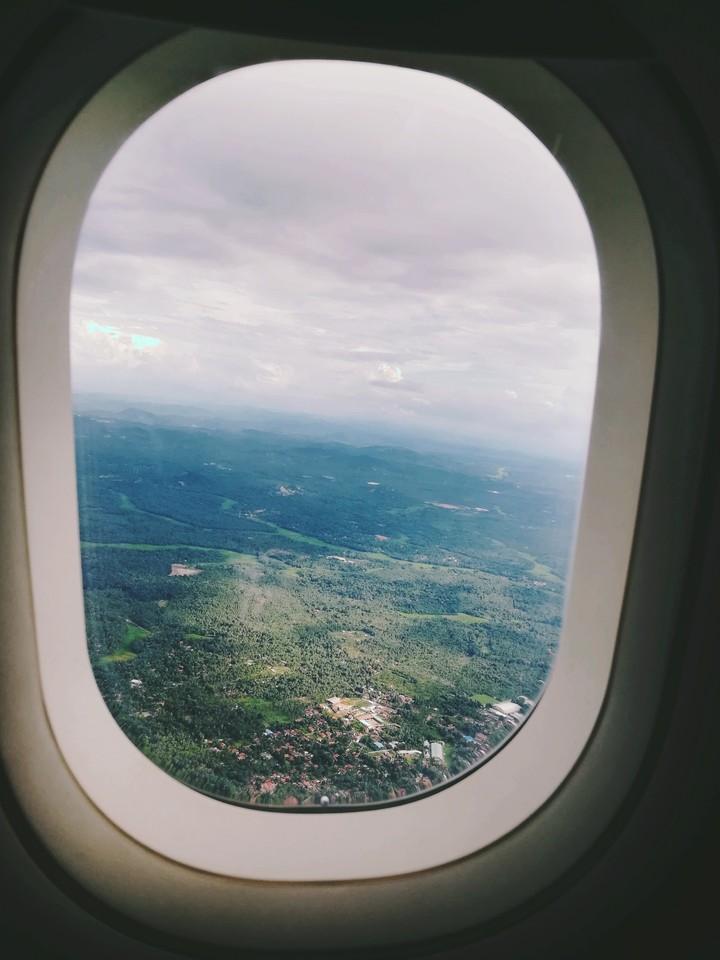 in the air